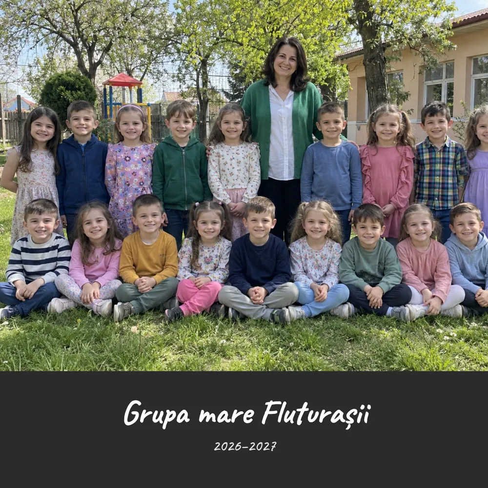 Coperta exemplului „Grupa mare Fluturașii”, cartea „Albumul clasei”