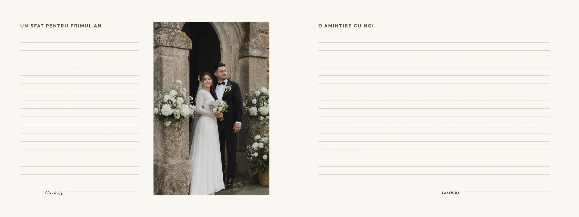 Două pagini din exemplul „Ana & Mihai”