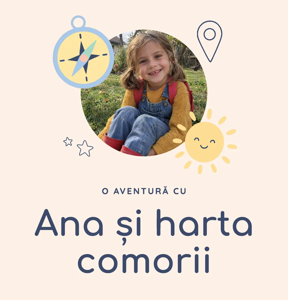 Coperta exemplului „Ana și harta comorii”, cartea „Copilul e eroul”