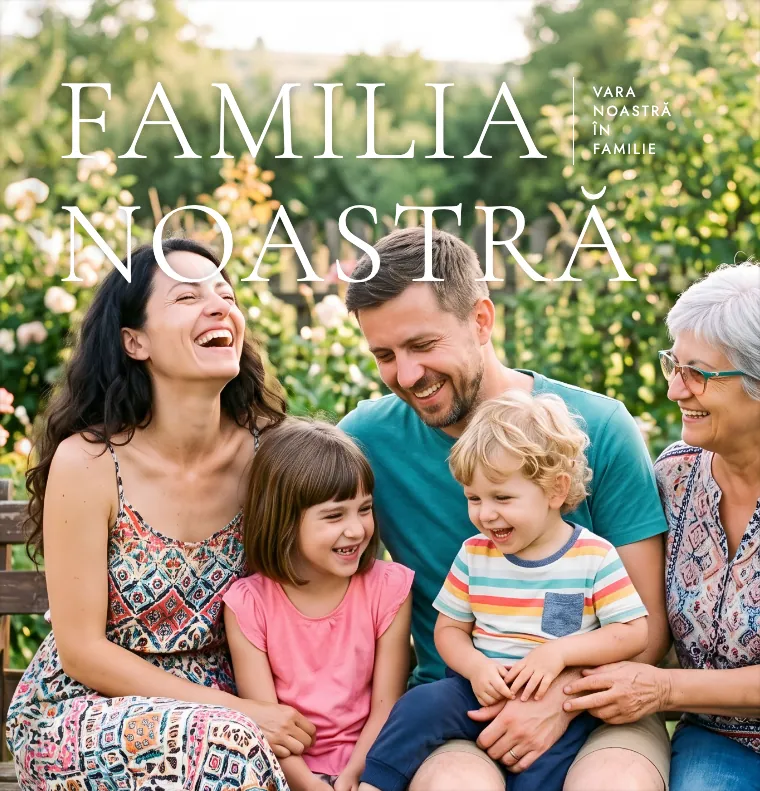 Coperta albumului demo „Familia noastră” în tema Familie elegantă
