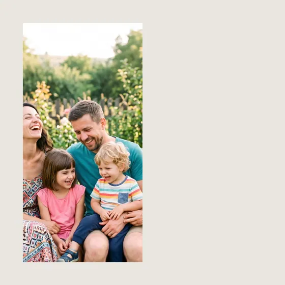 Pagină în tema Familie elegantă cu o poză