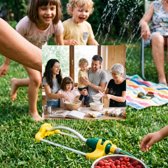 Pagină în tema Familie elegantă cu 2 poze