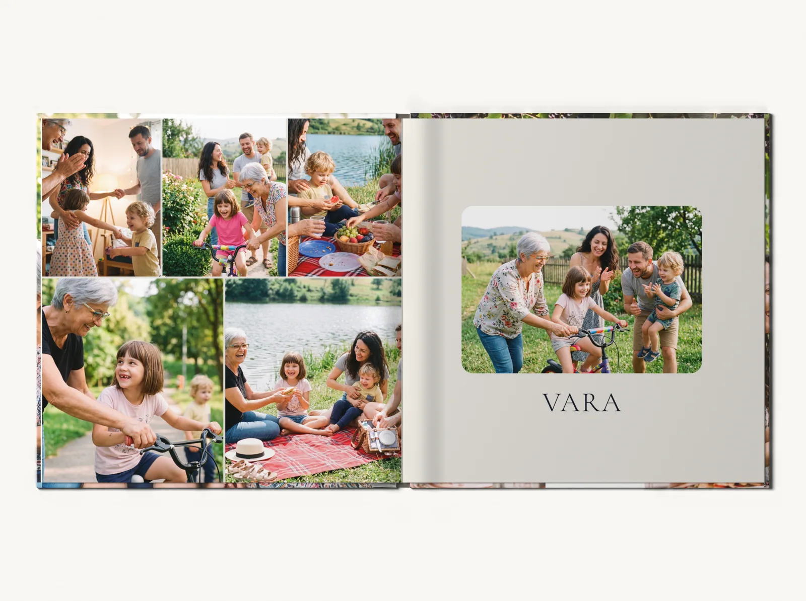 Alte două pagini din albumul demo în tema Familie elegantă