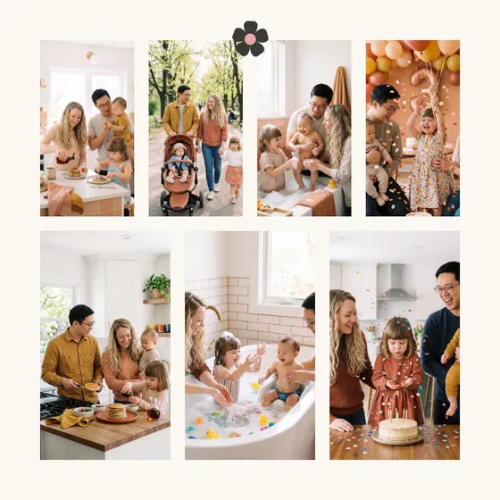 Pagină în tema Familie modernă cu 7 poze