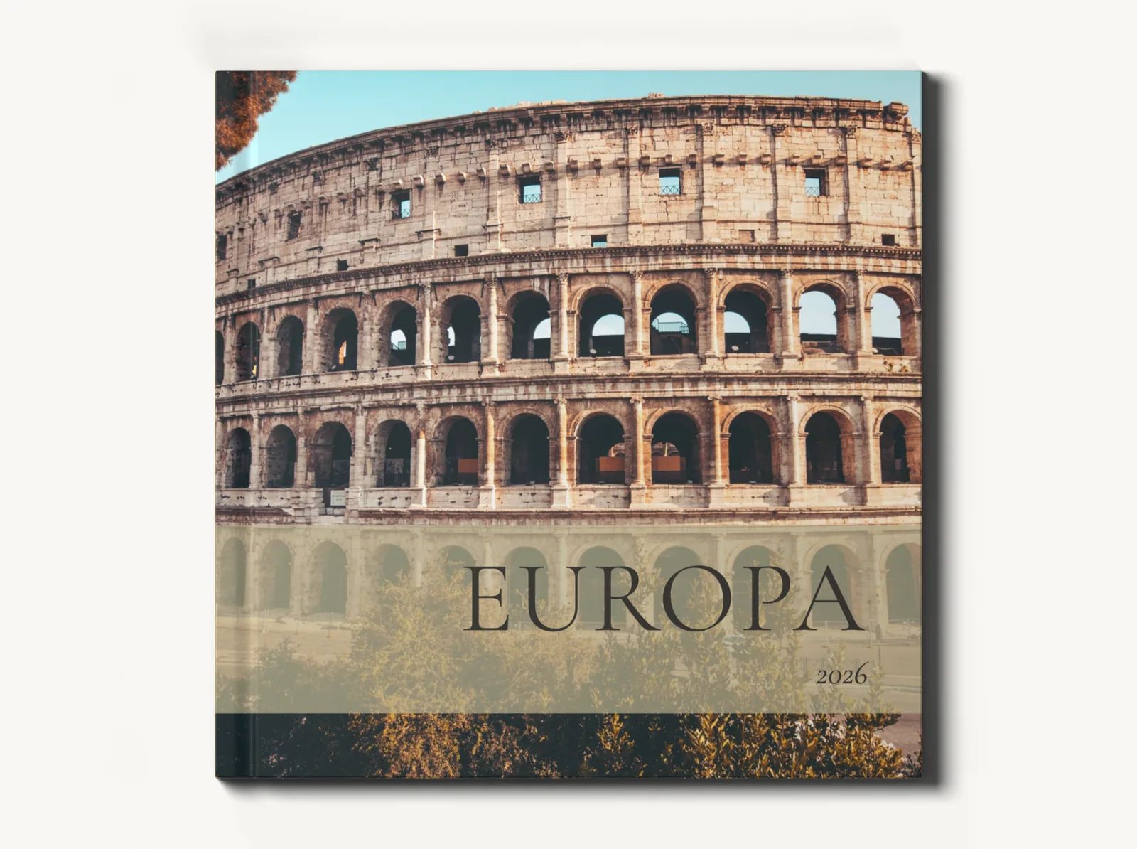 Albumul demo închis, coperta văzută drept, în tema Jurnal european