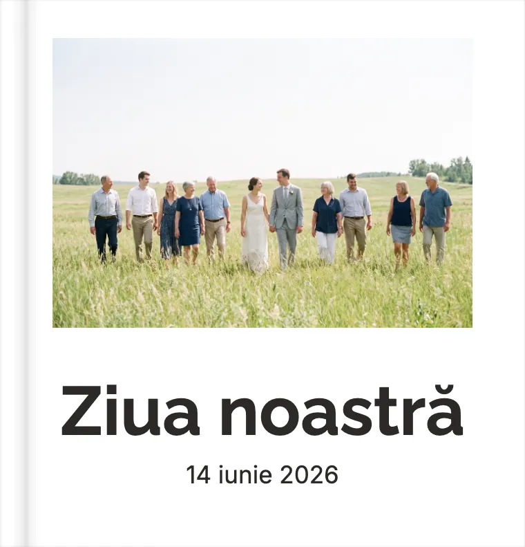 Coperta albumului demo „Ziua noastră” în tema Minimal alb
