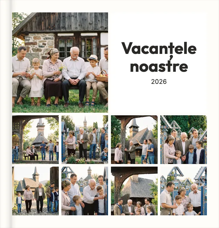 Coperta albumului demo „Vacanțele noastre” în tema Multe poze