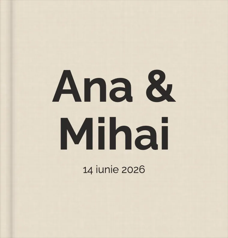 Coperta albumului demo „Ana & Mihai” în tema Nuntă editorială