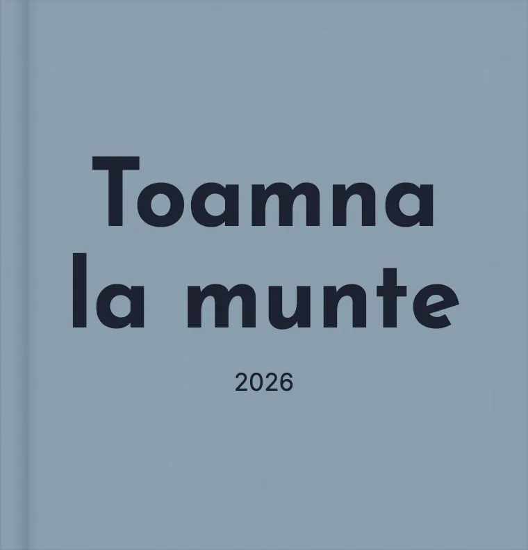 Coperta albumului demo „Toamna la munte” în tema Pânză albastru prăfuit